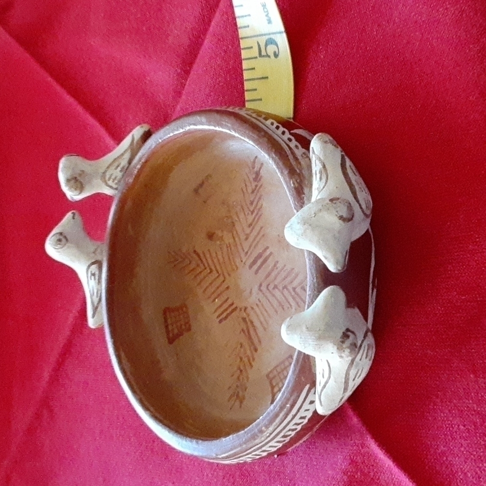 Hand Painted Folk Art decorative dish.